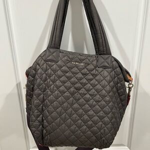 MZ Wallace Quilted MEDIUM Metro Tote Deluxe in Magnet